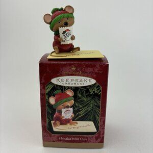 Hallmark Handled with Care 1999 Keepsake Christmas Ornament Holiday Mouse